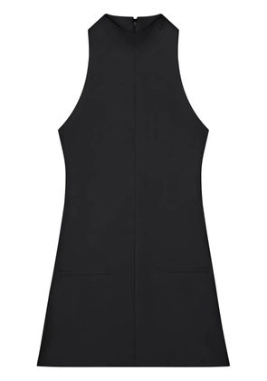 Courrèges sleeveless twill A-line dress - Black