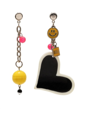 Amir Slama Bijoux heart-charm drop earrings - Multicolour