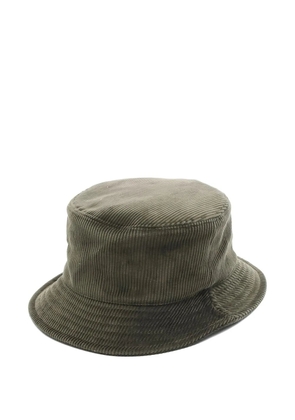 Vivienne Westwood Pre-Owned 2020s corduroy orb-embroidery bucket hat - Green