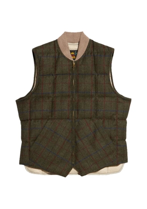 Fortela checked zip gilet - Green