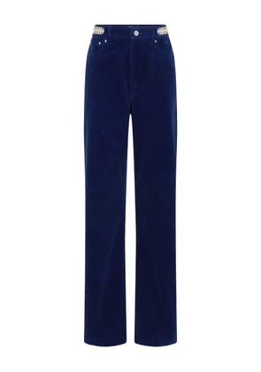 Rabanne velvet trousers - Blue