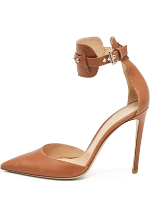 Gianvito Rossi pre-owned 115mm ankle-strap stiletto pumps - Brown