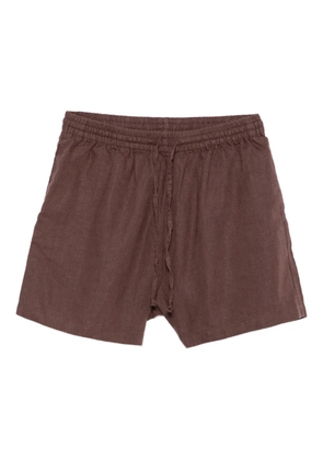 SAMSOE SAMSOE Maren drawstring linen shorts - Brown