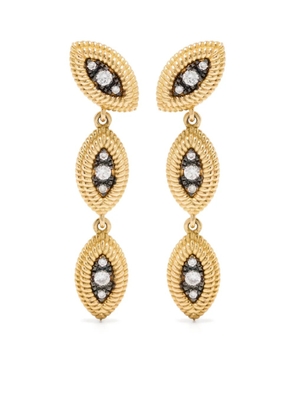 LEANDRA 18K yellow gold Cabo Dragon diamond earrings
