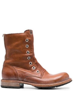 Moma Tronchetto laceless ankle boots - Brown