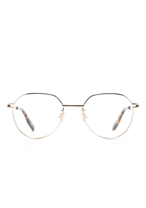 MCQ metallic round-frame glasses - Gold