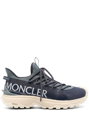 Moncler logo-print sneakers - Blue