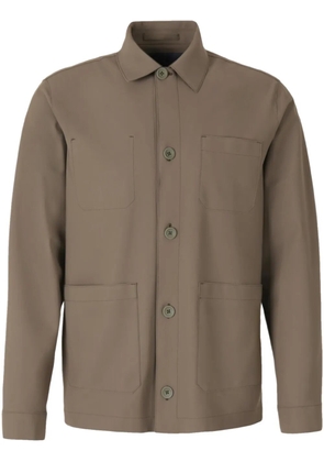 Herno button-up overshirt - Green
