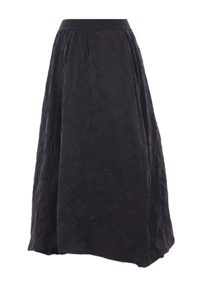 Maria Calderara crinkled-effect elastic-waist maxi skirt - Black