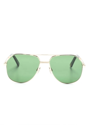 MARCH LA.B double-bridge pilot-frame sunglasses - Gold