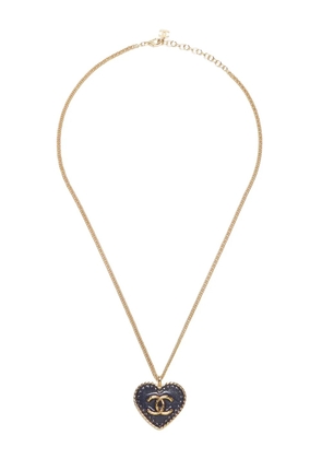 CHANEL Pre-Owned 2024 Heart CC necklace - Gold
