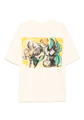 JNBY graphic-print T-shirt - Neutrals