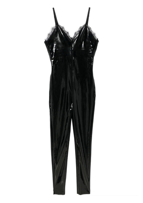 Alchemy x Lia Aram patent jumpsuit - Black