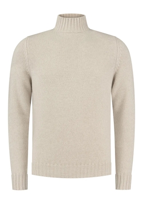 Fedeli mock-neck knitted jumper - Neutrals