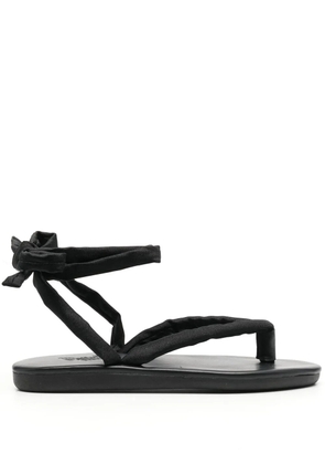 Ancient Greek Sandals puffy lace-up sandals - Black