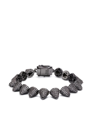 Eddie Borgo Cone pavé bracelet - Silver