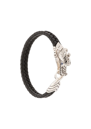 John Hardy Legends Naga sapphire leather bracelet - Black