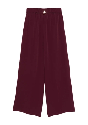 Patrizia Pepe elastic-waist trousers - Purple