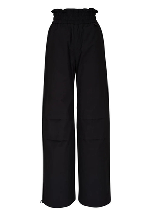 Moncler high-rise wide-leg trousers - Black