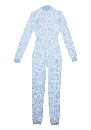 Fleur Du Mal knitted catsuit - Blue