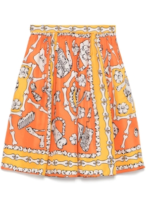 Moschino Pre-Owned 2010s silk skirt - Orange