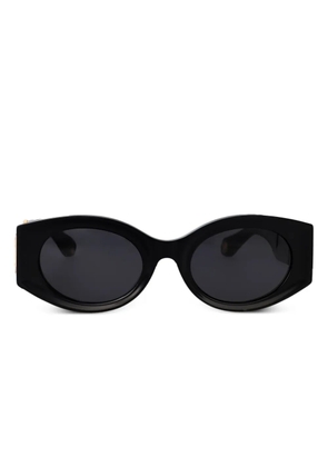 Roberto Cavalli logo-plaque sunglasses - Black