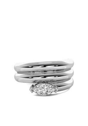 Tilla 14K white gold Fashion lab-grown diamond ring - Silver