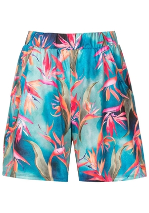Lygia & Nanny Iara-printed high-waisted shorts - Green