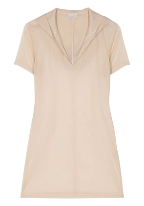 Low Classic sheer hooded top - Neutrals