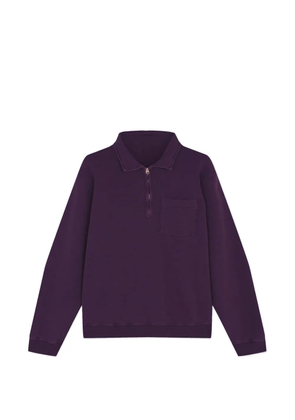 Fortela zip pocket sweater - Purple