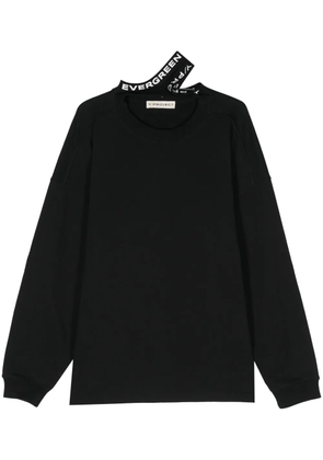 Y/Project logo-print organic-cotton sweatshirt - Black