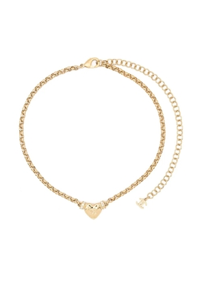 CHANEL Pre-Owned 2020s heart-pendant necklace - Gold