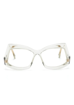 Cazal 5005 geometric-frame glasses - Neutrals