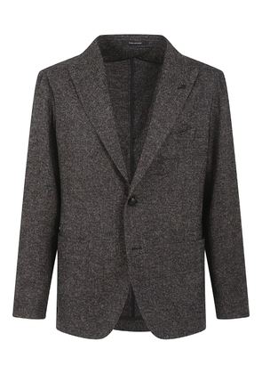 Tagliatore herringbone single-breasted jacket - Brown