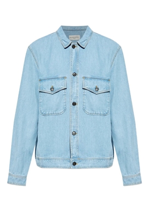 Officine Generale patch-pocket denim jacket - Blue