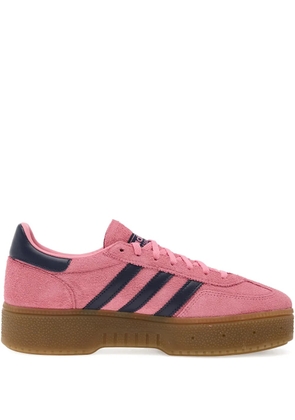 adidas Handball Spezial Bold three-stripes platform sneakers - Pink