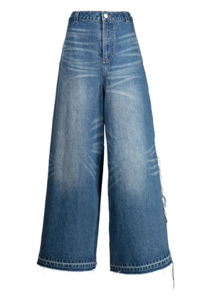 Ground Zero high-waisted wide-leg jeans - Blue