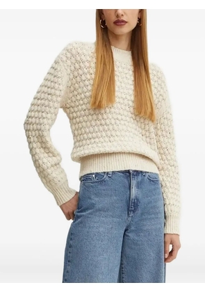 Silvian Heach textured crew-neck sweater - Neutrals