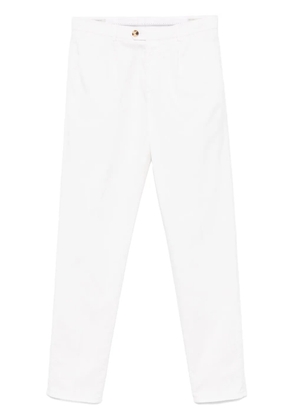 Brunello Cucinelli tapered chinos - White
