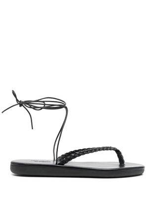 Ancient Greek Sandals braided open-toe sandals - Black