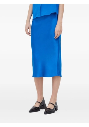 SAMSOE SAMSOE Agneta slip midi skirt - Blue