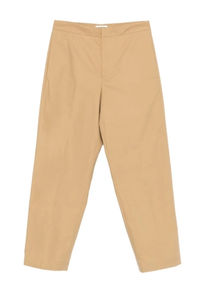 JIL SANDER+ cotton tapered trousers - Neutrals