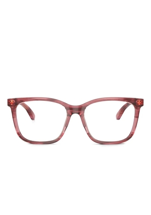 Emporio Armani rectangle-frame glasses - Pink