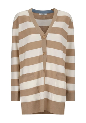 Max Mara striped-pattern cardigan - Neutrals