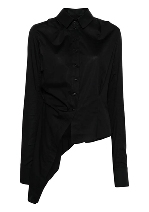 Marc Le Bihan asymmetric poplin shirt - Black
