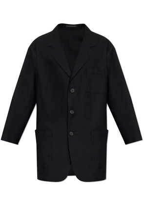 Yohji Yamamoto single-breasted blazer - Black