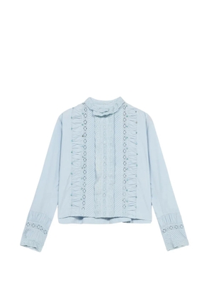 Fortela Christy lace-detail blouse - Blue