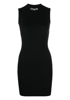 Heron Preston СТИЛЬ-motif knitted dress - Black