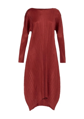 Pleats Please Issey Miyake plissé dress - Red