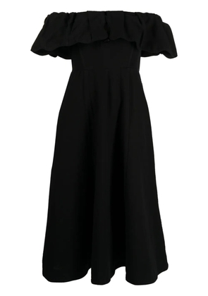 Sea Leona cotton midi dress - Black